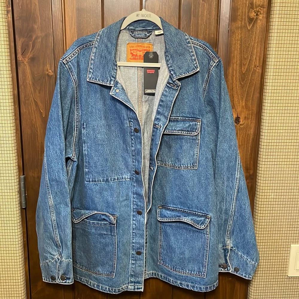 Denim jacket from levis. Says larger but fits like an xxl